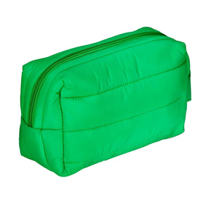 LIVING LIBATIONS Puffer Dopp Bag grass green
