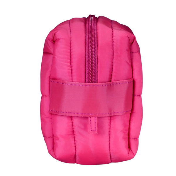 LIVING LIBATIONS Puffer Dopp Bag peony pink