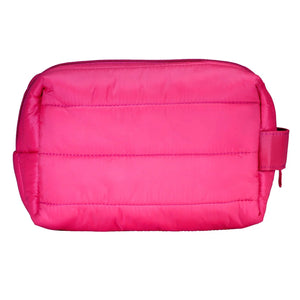 LIVING LIBATIONS Puffer Dopp Bag peony pink