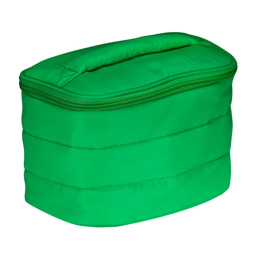 LIVING LIBATIONS Puffer Train Case grass green