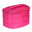 LIVING LIBATIONS Puffer Train Case peony pink