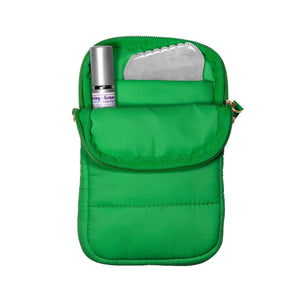 LIVING LIBATIONS Super Sling Puffer Traveller with EMF Shield grass green