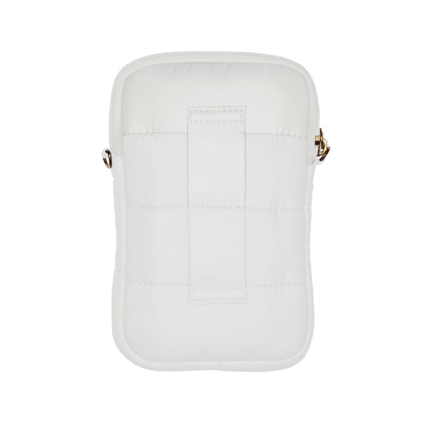 LIVING LIBATIONS Super Sling Puffer Traveller with EMF Shield wisteria white
