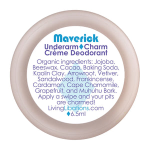 LIVING LIBATIONS Underarm Charm Creme Deodorant Maverick. 6ml