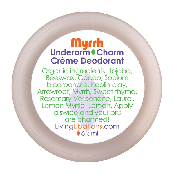 LIVING LIBATIONS Underarm Charm Creme Deodorant Myrrh 6ml