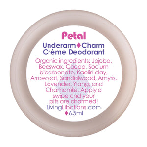 LIVING LIBATIONS Underarm Charm Creme Deodorant Petal 6ml