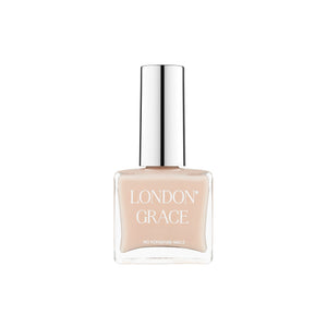 Milky pink nail polish bottle — London Grace Eve.