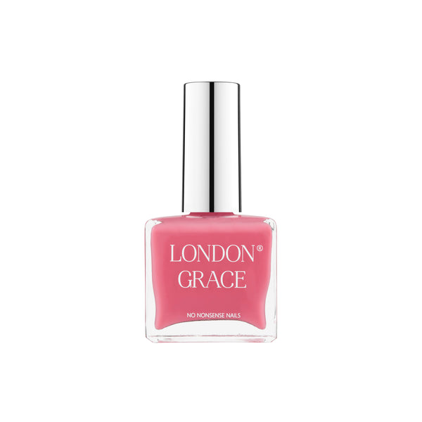 London Grace Kirsten Nail Polish – vibrant pink shade, vegan, cruelty-free, and long-lasting.