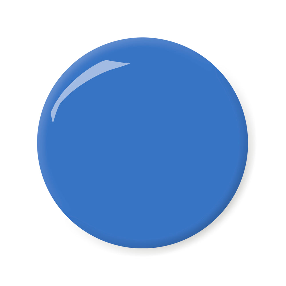 London Grace Verity Nail Polish – bold Azure blue, vegan and cruelty-free with a glossy, long-wearing finish.