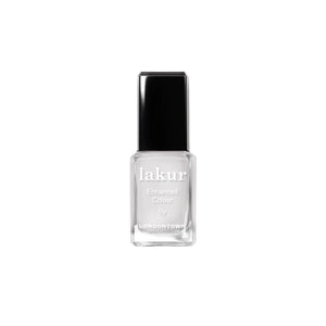 LONDONTOWN Double Scoop sheer creamy white nail polish bottle on white background