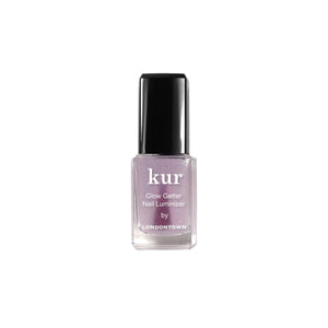LONDONTOWN Glow Getter Nail Luminizer with sheer ethereal shimmer on white background
