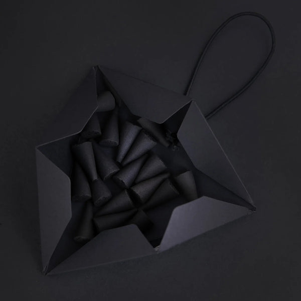LVNEA LUNE NOIRE Incense Cones with a scent of opoponax, patchouli, cassia