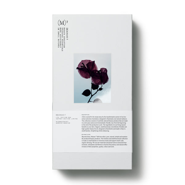 MANASI 7 Barrier Booster Limited Edition Box with Botanical Face Oil Armonia and Botanical Multi Balm Kaede – a skincare duo designed to hydrate, protect, and restore the skin’s natural barrier.