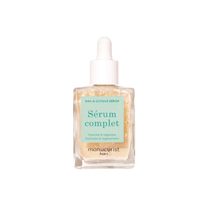 Manucurist nail and cuticle serum bottle on a white background