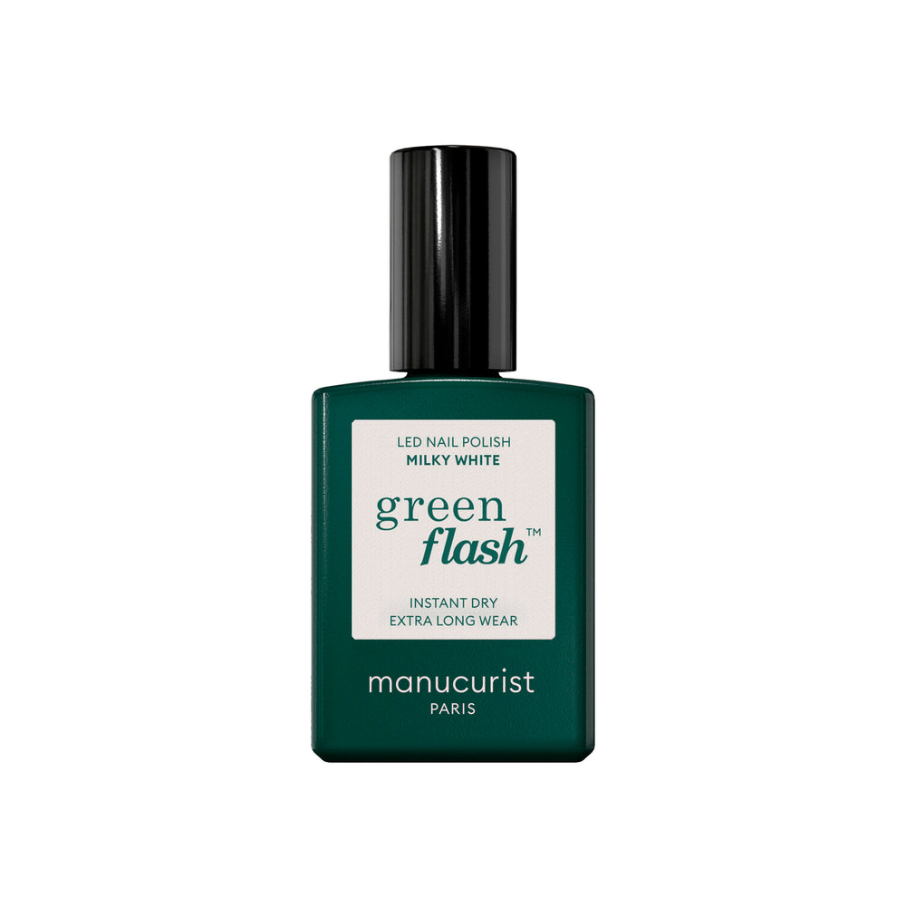 MANUCURIST Green Flash LED Nail Polish Milky White