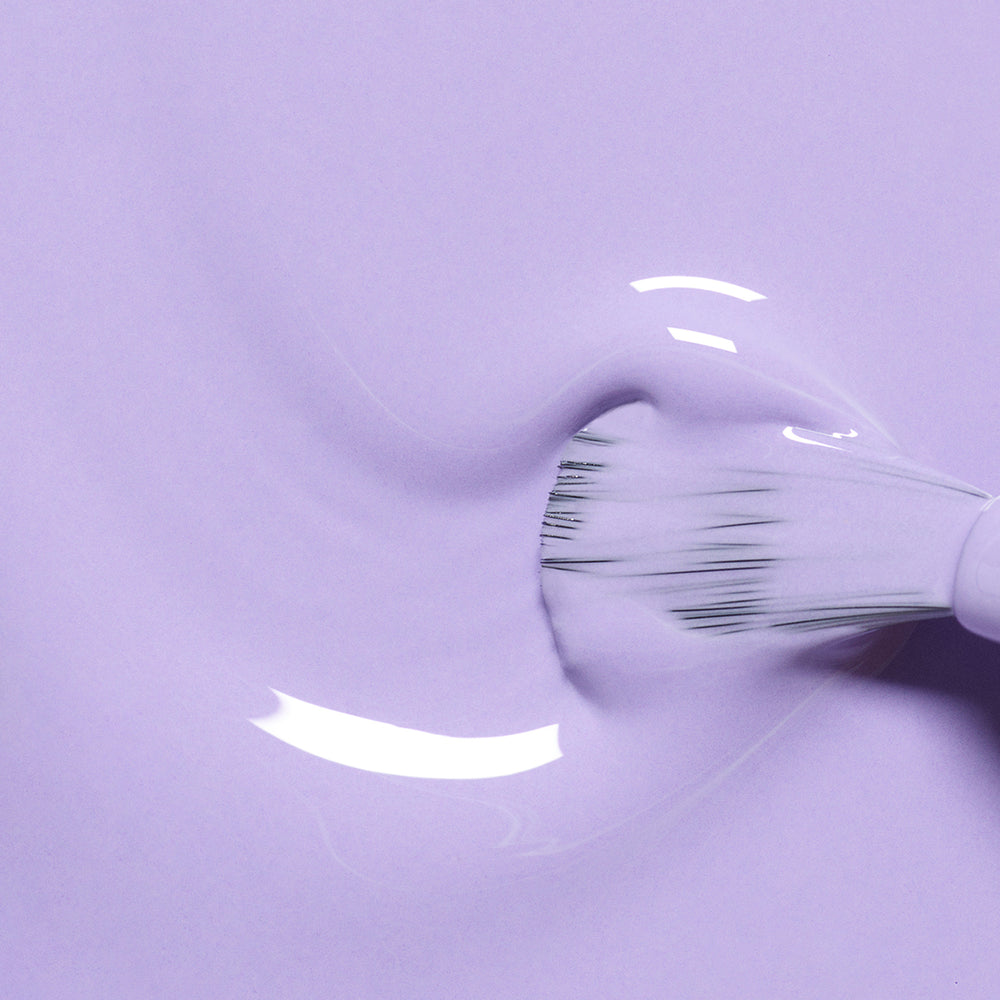 MANUCURIST Green Flash™ LED Nail Polish in Wisteria - Pastel purple shade with cool blue undertones, opaque coverage, eco-friendly gel polish