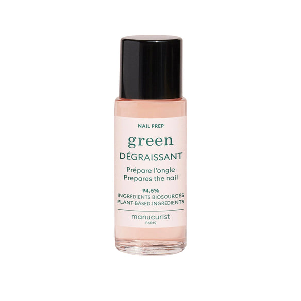 Manucurist Nail Prep Degreaser bottle, plant-based nail cleanser for longer-lasting polish wear.