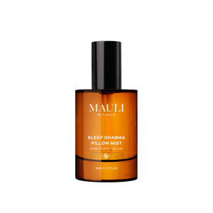 Bottle of Mauli Rituals Sleep Dharma Pillow Mist on a white background