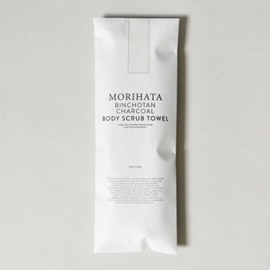 MORIHATA BINCHOTAN Binchotan Charcoal Body Scrub Towel
