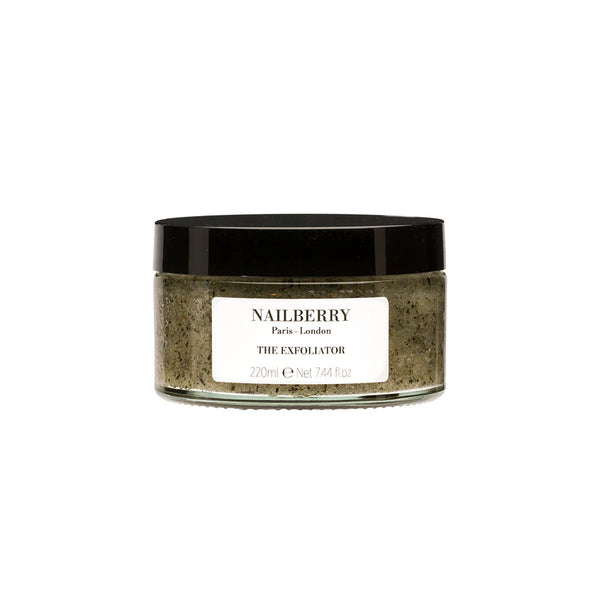 Nailberry The Exfoliator – 100% natural body, foot, and hand scrub with organic brown sugar, peppermint leaves, and eucalyptus essential oils.