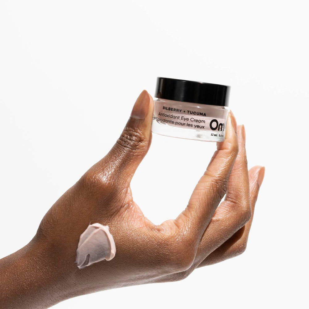 Om Organics Bilberry + Tucuma Antioxidant Eye Cream - Antioxidant-rich eye cream to reduce the appearance of puffiness, fine lines, and dark circles.