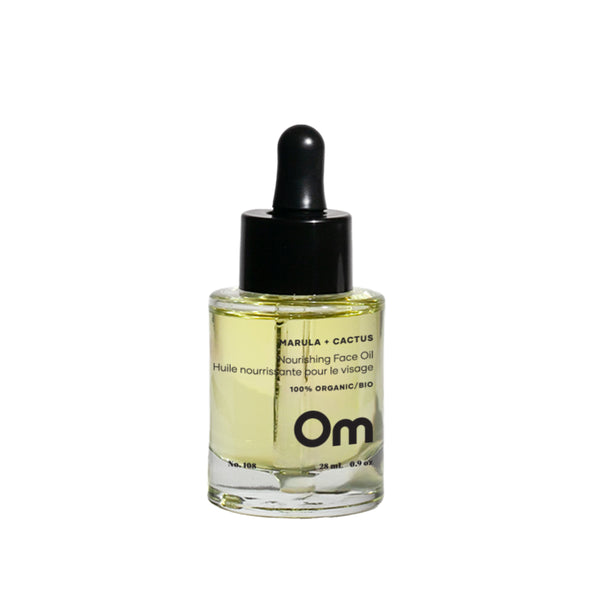 Om Organics Marula + Cactus Nourishing Face Oil - A luxurious face oil with marula and prickly pear seed oils, offering deep hydration and a smooth, glowing complexion.