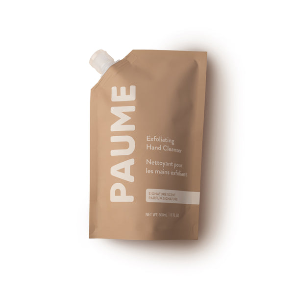 PAUME Exfoliating Hand Cleanser Refill Bag – Gently exfoliate and nourish hands with biodegradable microbeads and plant-based ingredients for a smooth, hydrated finish.