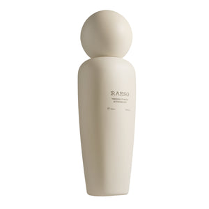 Beige bottle with 'RAESO' branding on a white background