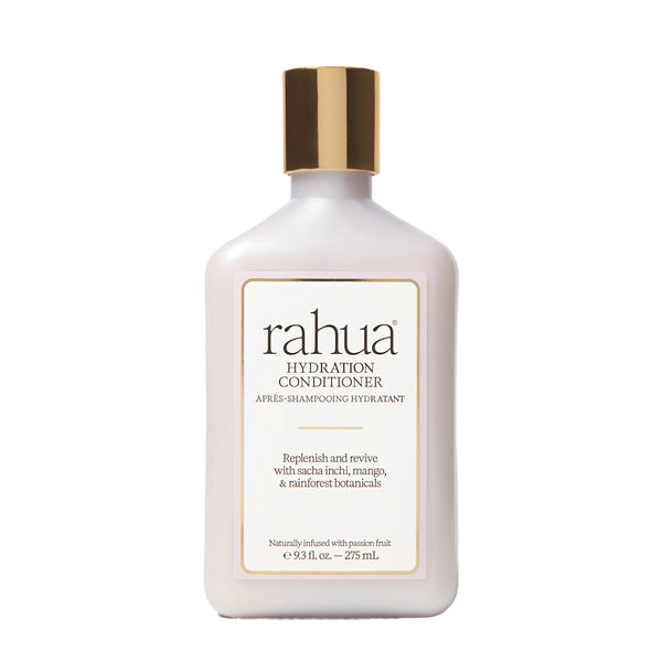 Bottle of Rahua Hydration Conditioner on a white background