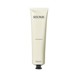 Tube of REOME Three Suns Balm facial cleanser with a creamy, lightweight balm texture.