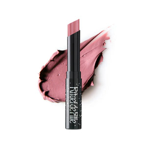 Rituel de Fille Forbidden Lipstick in Hex, semi-matte cool-toned rose quartz pink shade.