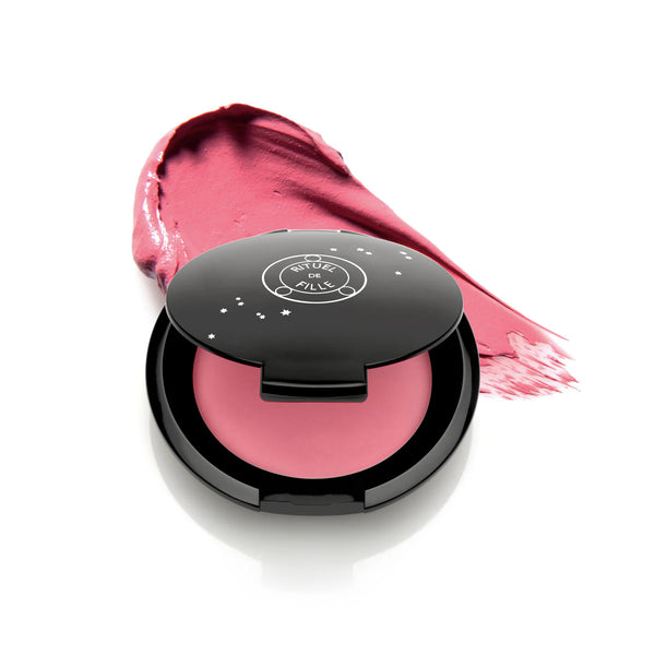 Rituel de Fille Inner Glow Crème Pigment in Rapture, winter pink shade in compact.