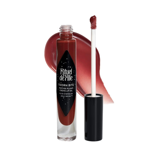 RITUEL DE FILLE Thorn Bite Peptide Plump Crème Lip Oil rose bite