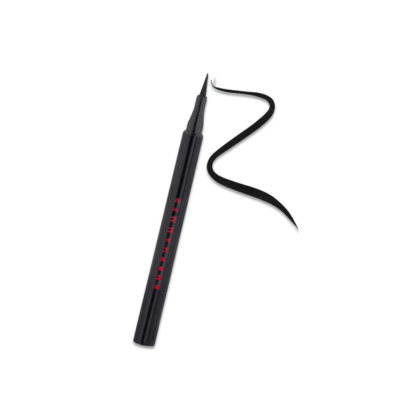 Ruby Hammer Precision Liquid Eyeliner in Pitch Black - smooth, precise liquid eyeliner for creating ultra-fine or bold lines with a flexible tip.