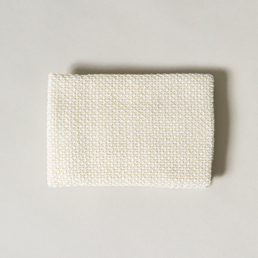SASAWASHI Mesh Body Scrub Towel Off-White