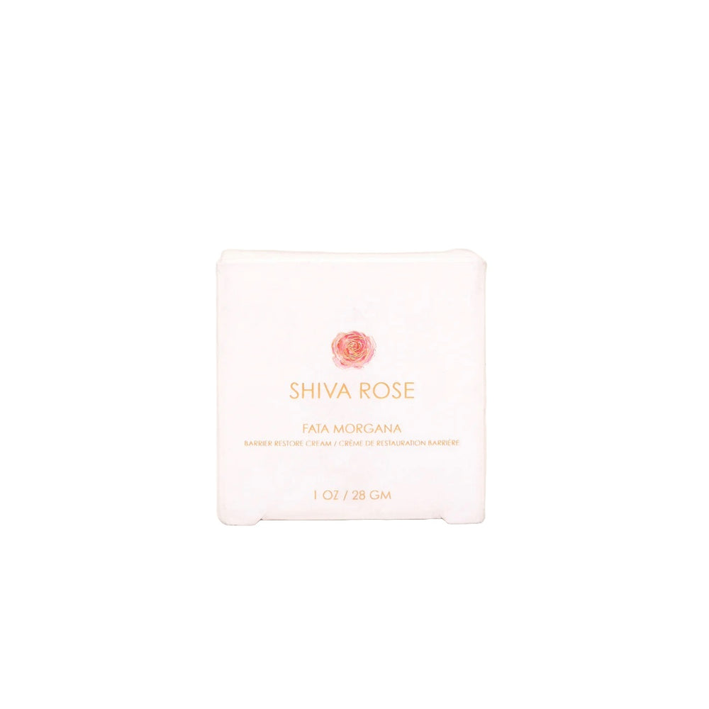 SHIVA ROSE Fata Morgana Barrier Restore Cream - nourishing face cream with shatavari, hibiscus, marshmallow root, and baobab oil for a hydrated, glowing complexion.