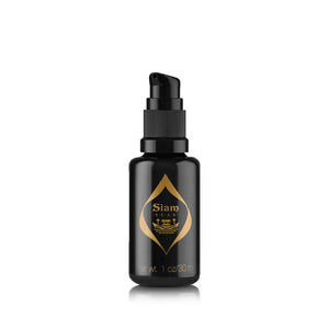 Siam Seas Twilight Becalm Serum 30ml black bottle with a pump with aloe vera and plant oils