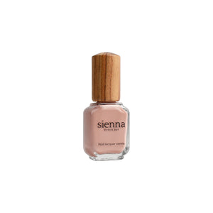 Sienna Byron Bay Dulcet Nail Polish - a soft chai shimmer nail polish in an eco-friendly bottle.
