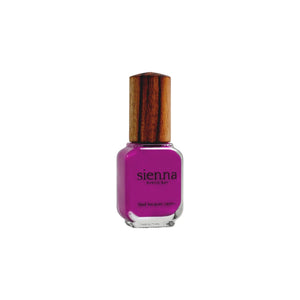 Sienna Byron Bay Queen Nail Polish – A striking magenta crème with a clean, ethical formula.