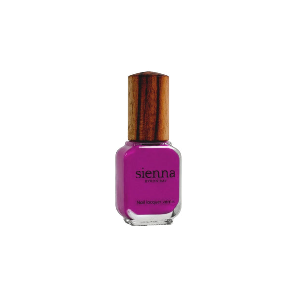 Sienna Byron Bay Queen Nail Polish – A striking magenta crème with a clean, ethical formula.