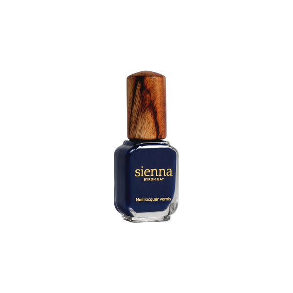 SIENNA BYRON BAY Stargazer Nail Polish – classic navy blue crème for a dreamy twilight-inspired look.