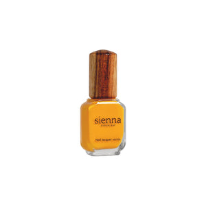 SIENNA BYRON BAY Sunflower Nail Polish – a vibrant yellow crème for a sun-kissed look.