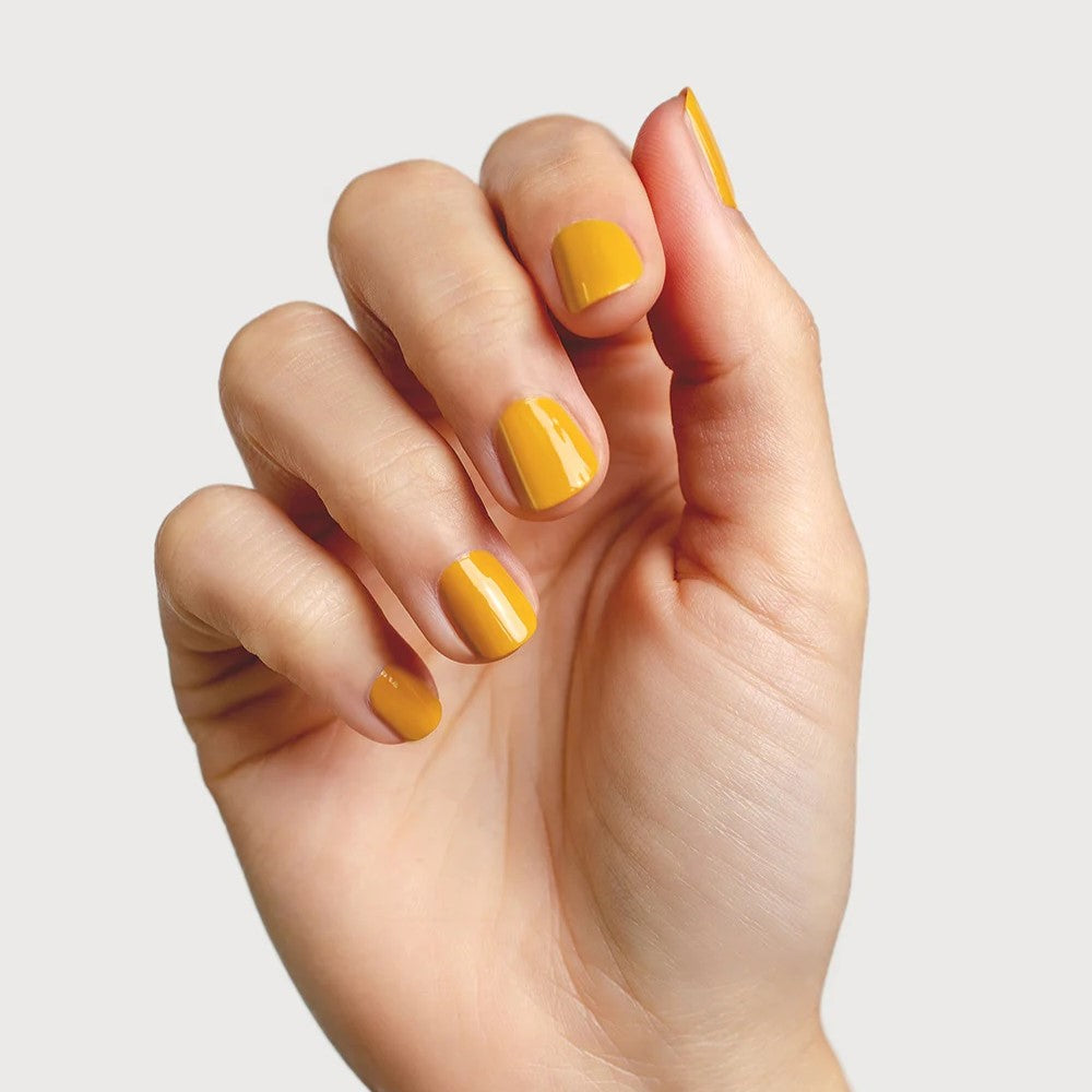 SIENNA BYRON BAY Treasure Nail Polish – a deep Tuscan sun yellow crème for a warm, sunlit glow.