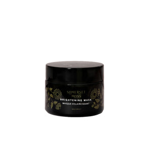 Somerset Moss Brightening Mask – hydrating and polishing mask with apricot seeds, pink clay, and botanical extracts.