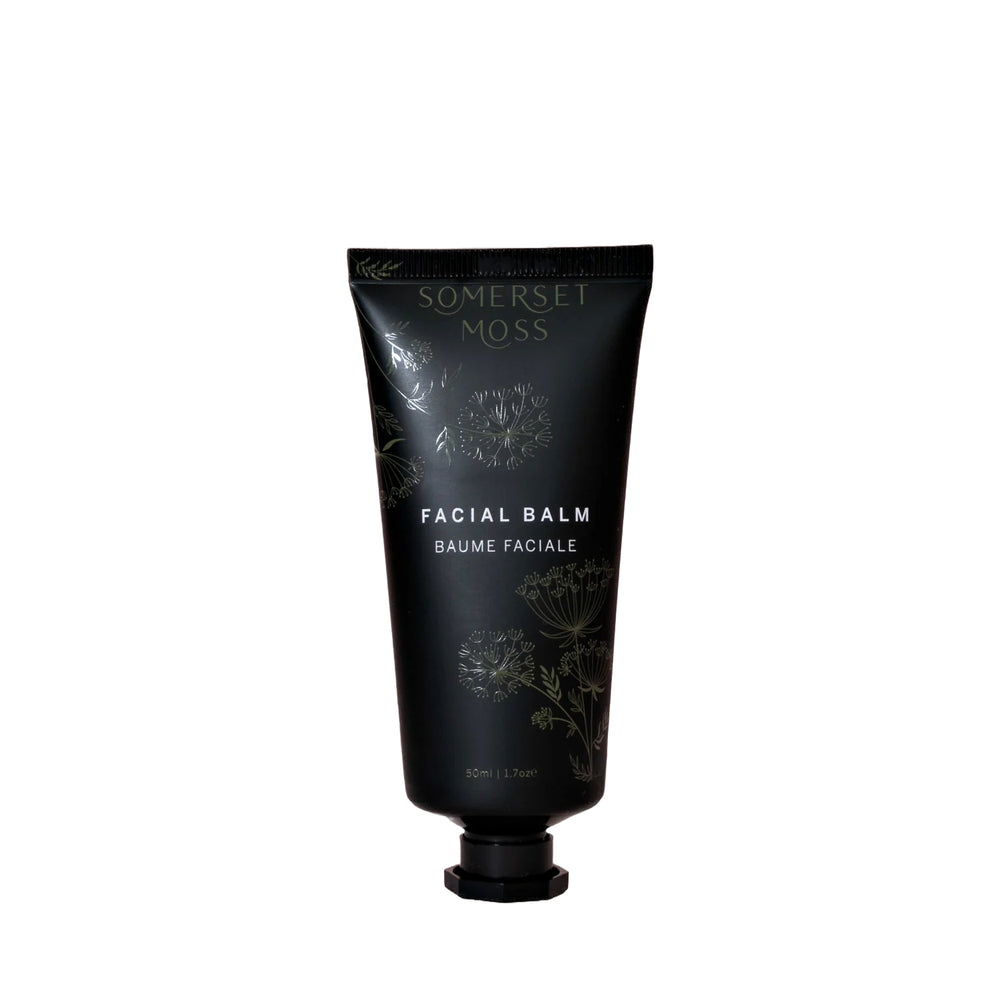 Somerset Moss Facial Balm – nourishing and protective skincare with shea butter, avocado, and camellia oil.