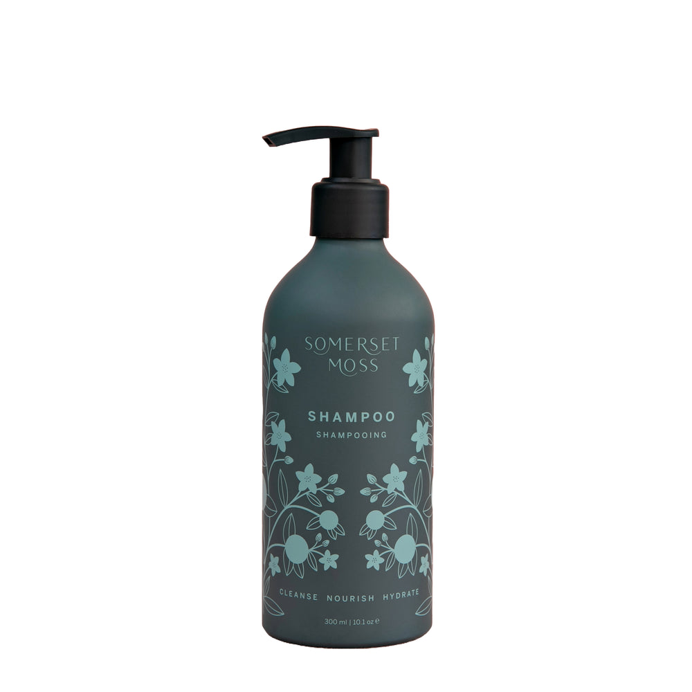Somerset Moss Shampoo – gentle, hydrating shampoo with chamomile and horsetail extracts.