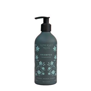 Somerset Moss Shampoo – gentle, hydrating shampoo with chamomile and horsetail extracts.