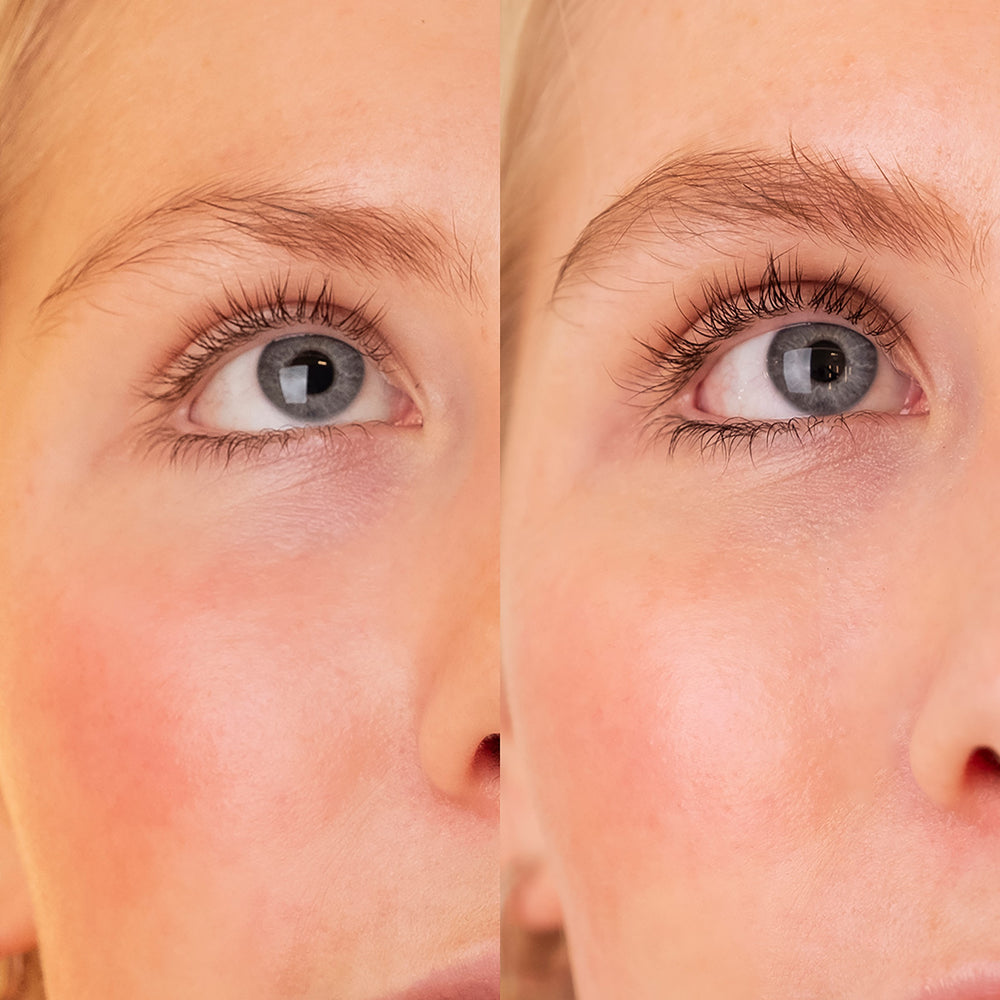 SWEED The Brow Serum in a 3 ml tube, formulated with peptides, biotin, and pumpkin seed oil to nourish and enhance the look of fuller brows. Vegan and prostaglandin-free, with a precise applicator for targeted use.