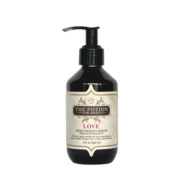 THE POTION MASTERS Love Body Potion – luxurious floral body oil with rose and white champa.