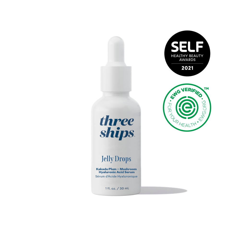 THREE SHIPS Jelly Drops™ Kakadu Plum + Mushroom Hyaluronic Acid Serum 30ml